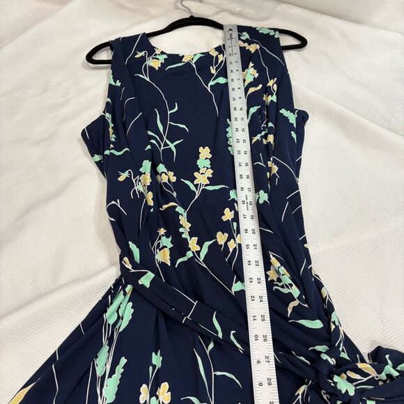 Charter‎ Club Navy Blue Floral Sleeveless Midi Dress 3X - Picture 8 of 11